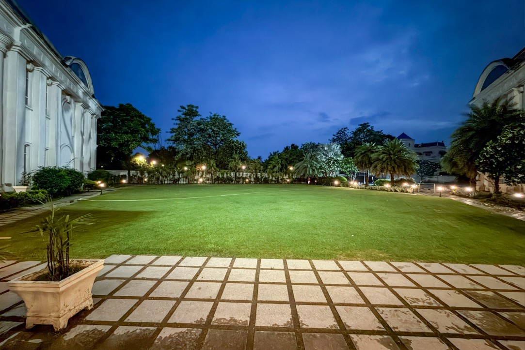 Evening view of the property
